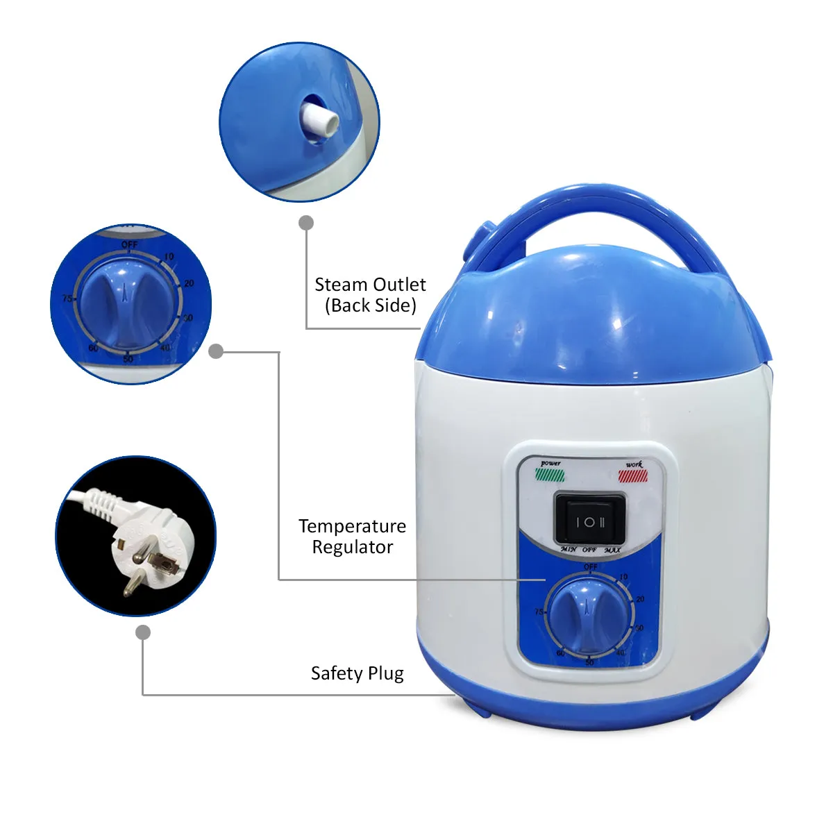 Kawachi Portable Steam Bath Generator for Any Steam Cabin with Temperature Control KW34