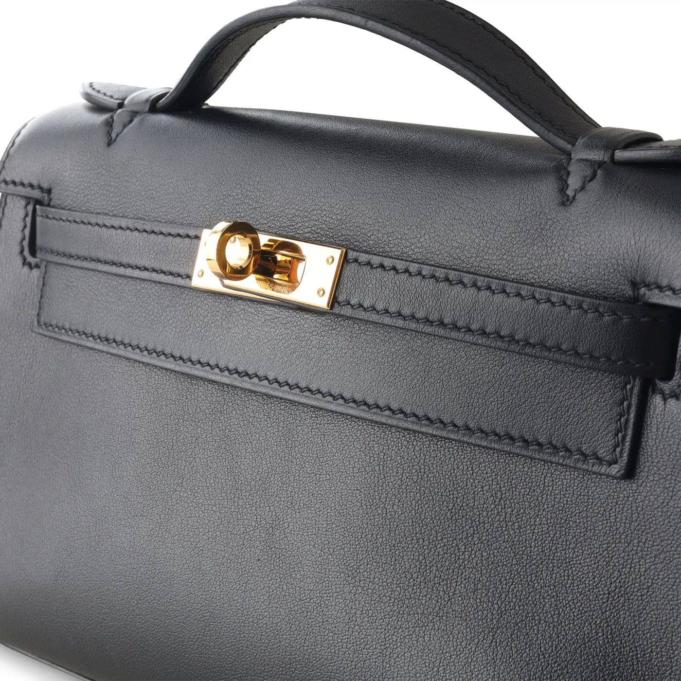 Kelly Mini Pochette - Noir Swift