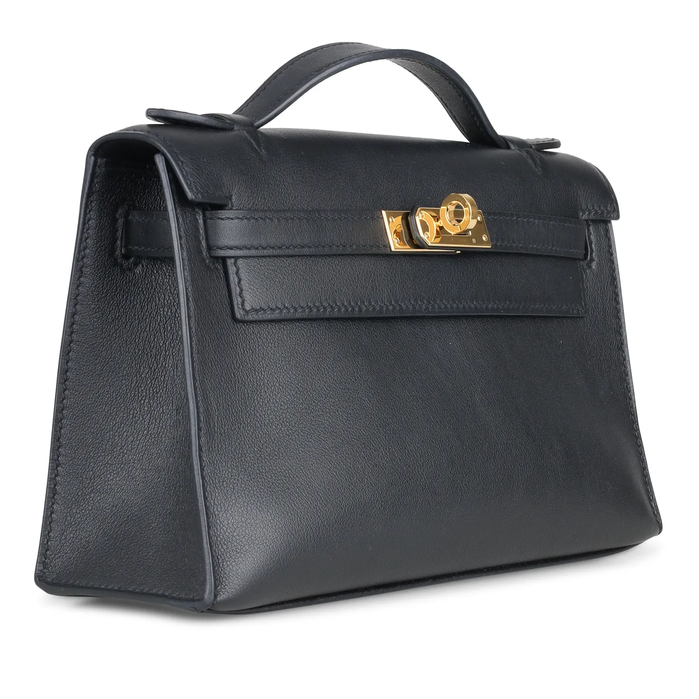 Kelly Mini Pochette - Noir Swift