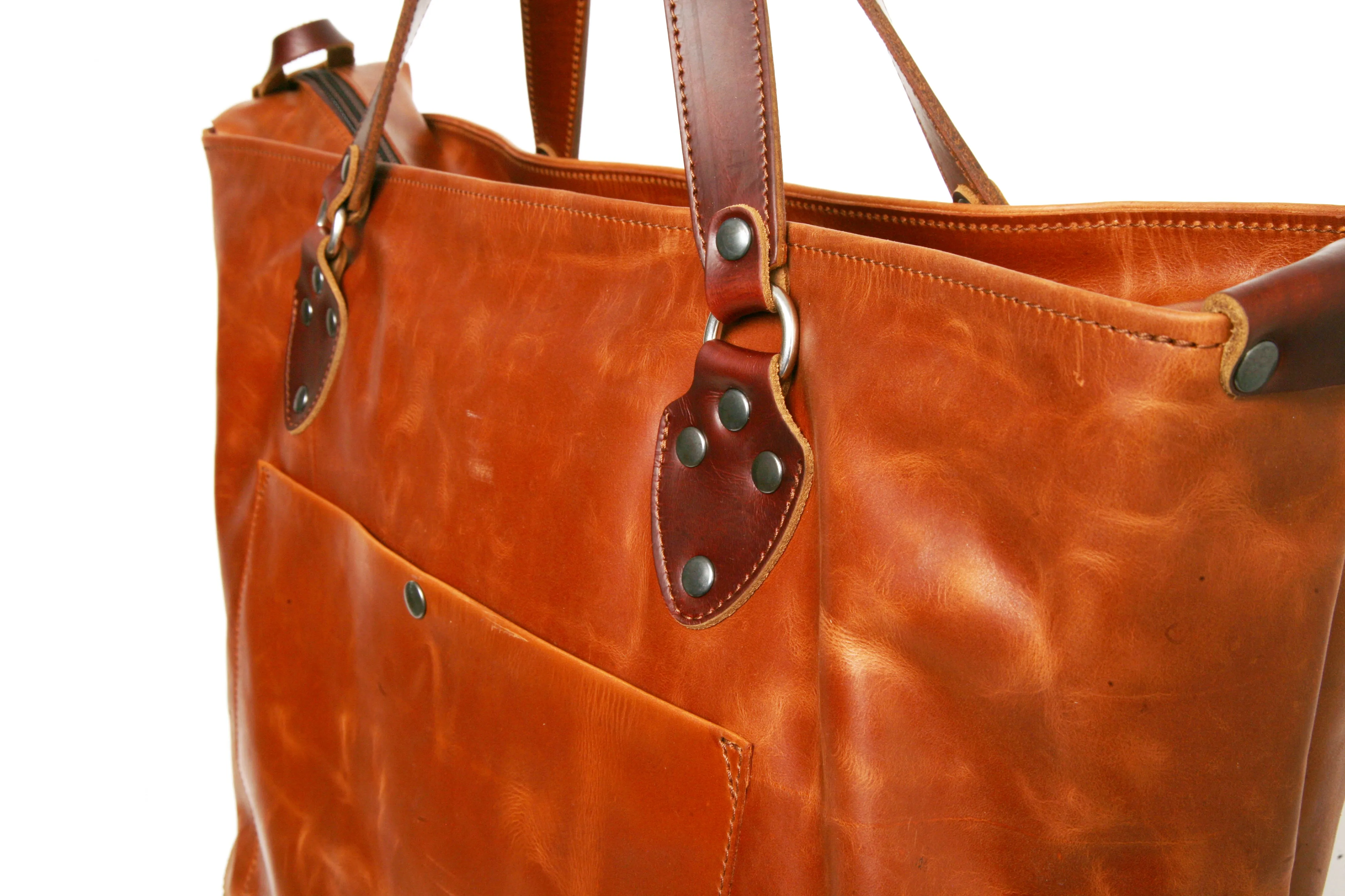 KING TOTE medium brown