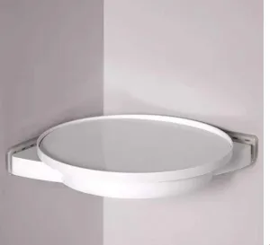 Kitchen and washroom Rotating corner shelf