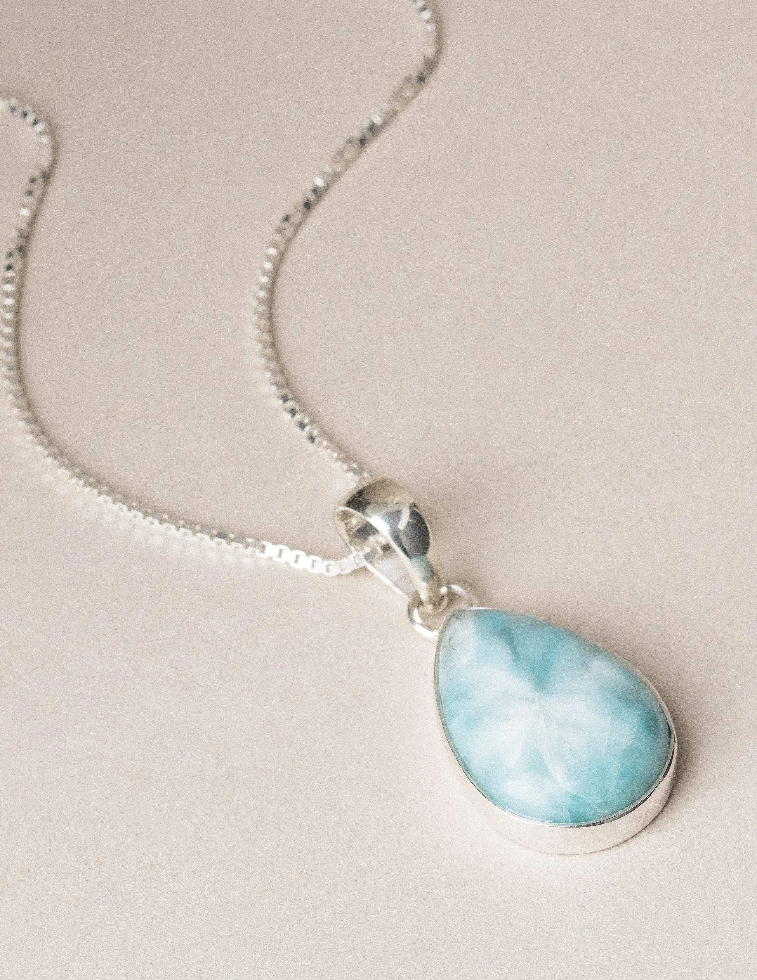 Larimar Teardrop Pendant