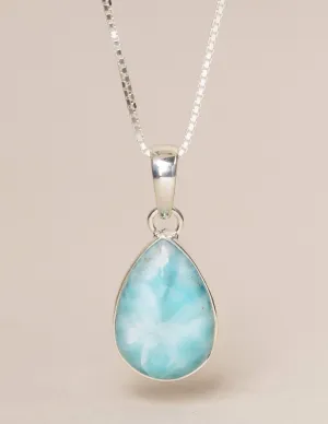 Larimar Teardrop Pendant