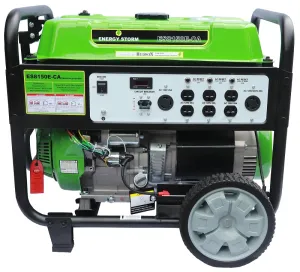 Lifan Energy Storm Series 8150E-CA Portable Generator, 30 A, 120/240 V, 7500 W Output, Gasoline, 8.5 gal Tank :EA: QUANTITY: 1