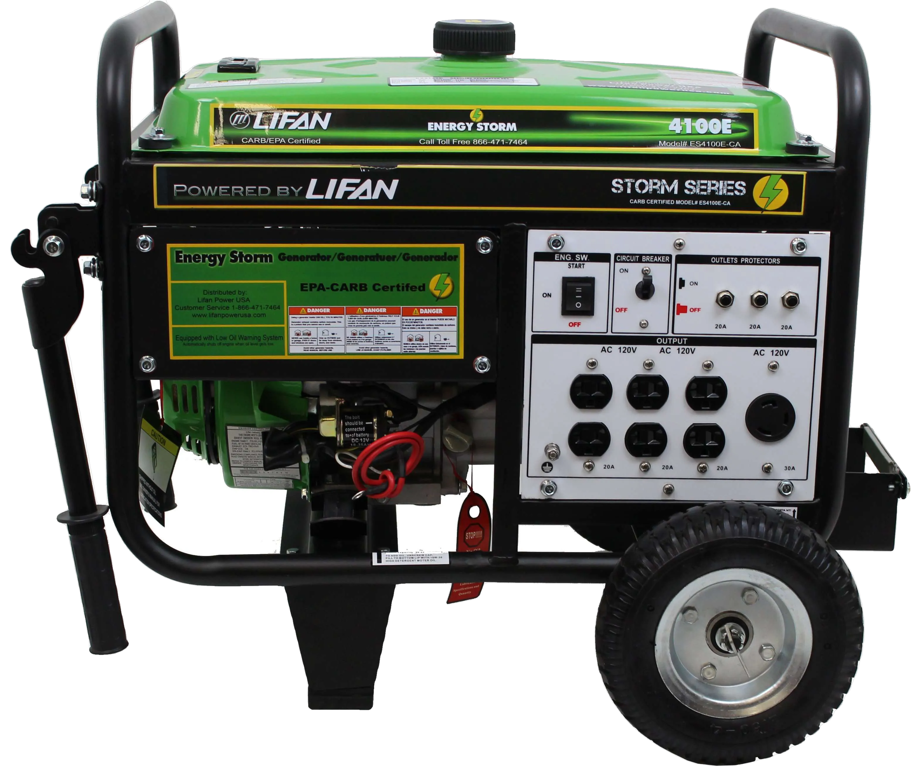 Lifan ES4100E Energy Storm 3500W/4100W Generator Electric Start Manufacturer RFB