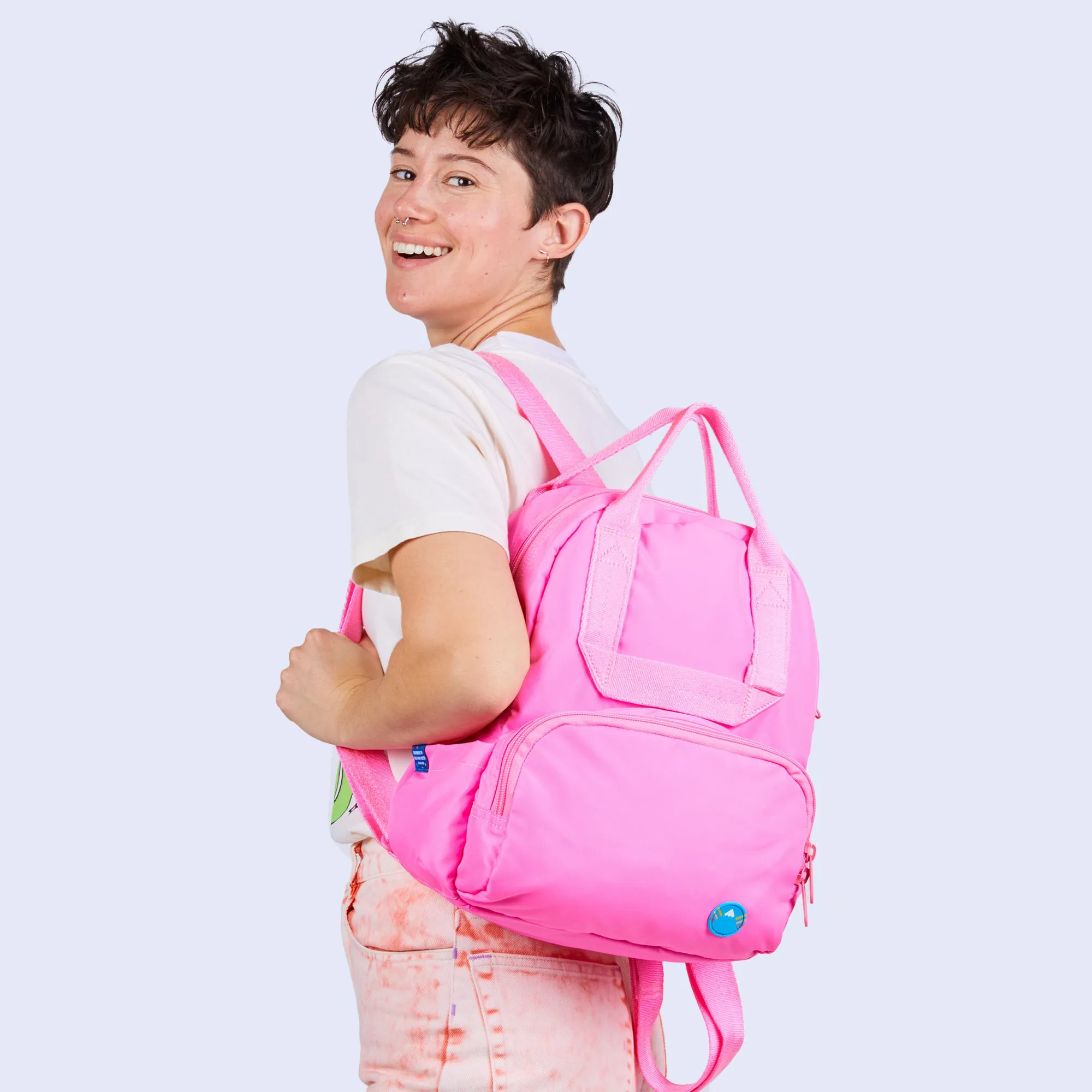 Light Pink Mini Atlas Backpack