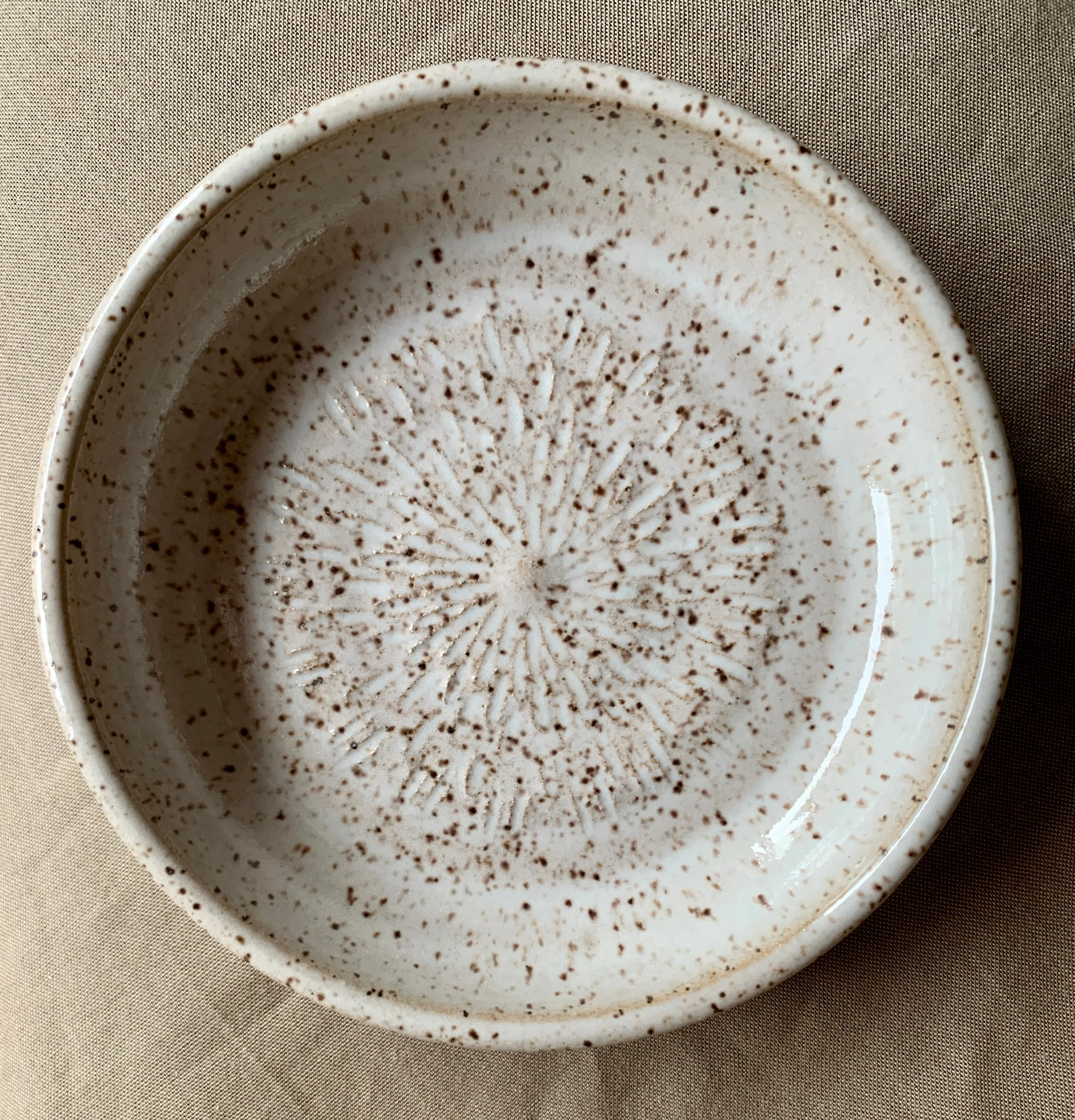 Lightly Textured White Dish