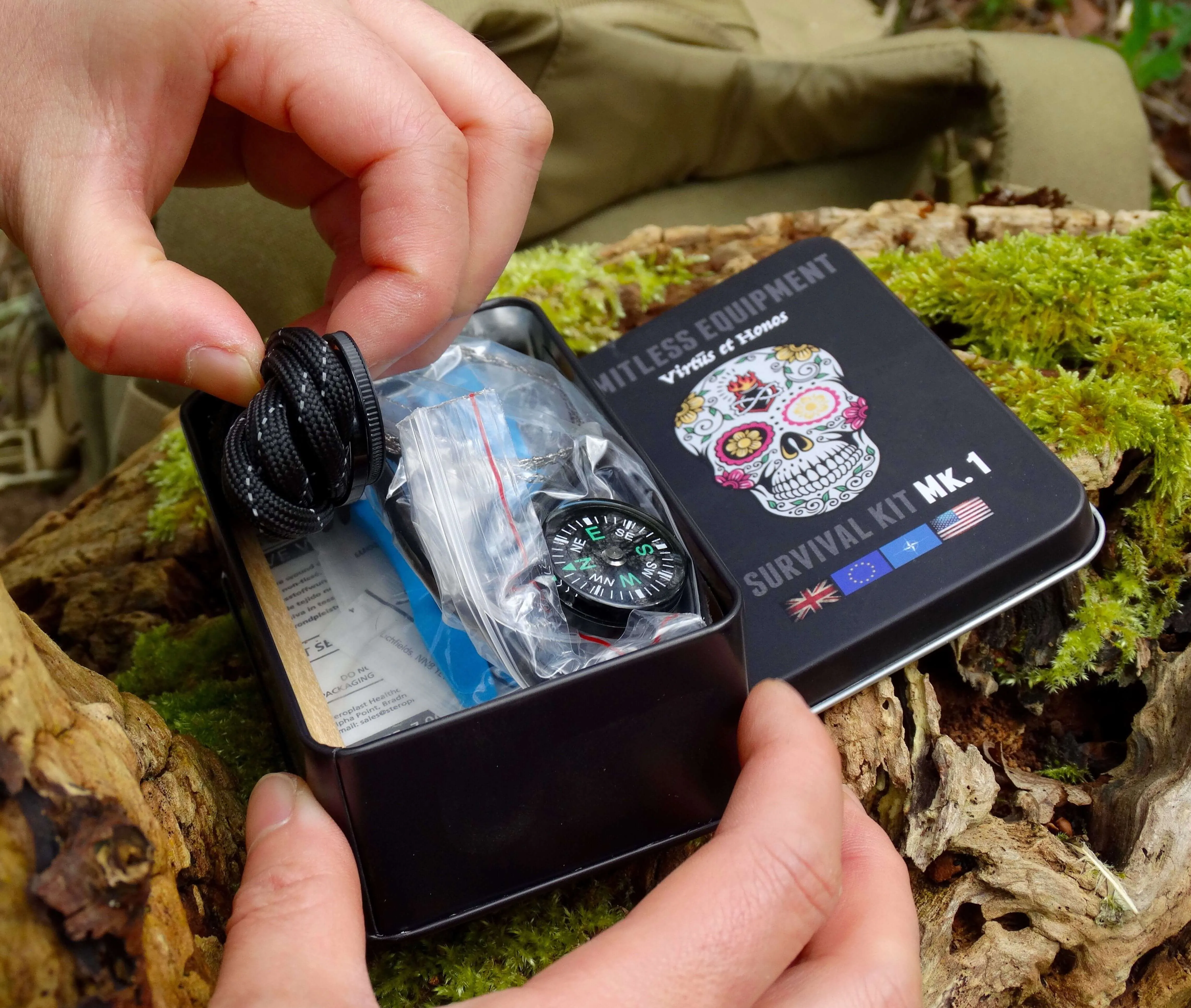 Limitless Equipment MARK 1 Pro Survival Kit: UK MADE, pocket size, pro level contents. 30  items