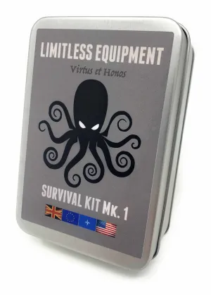 Limitless Equipment MARK 1 Pro Survival Kit: UK MADE, pocket size, pro level contents. 30  items