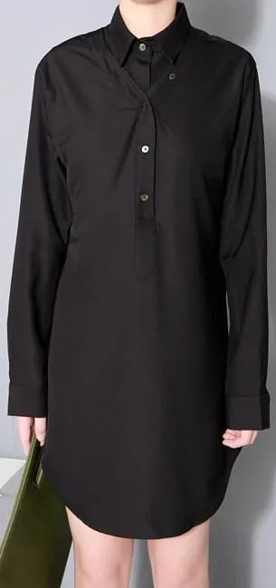 Long Black 2-Way Shirt