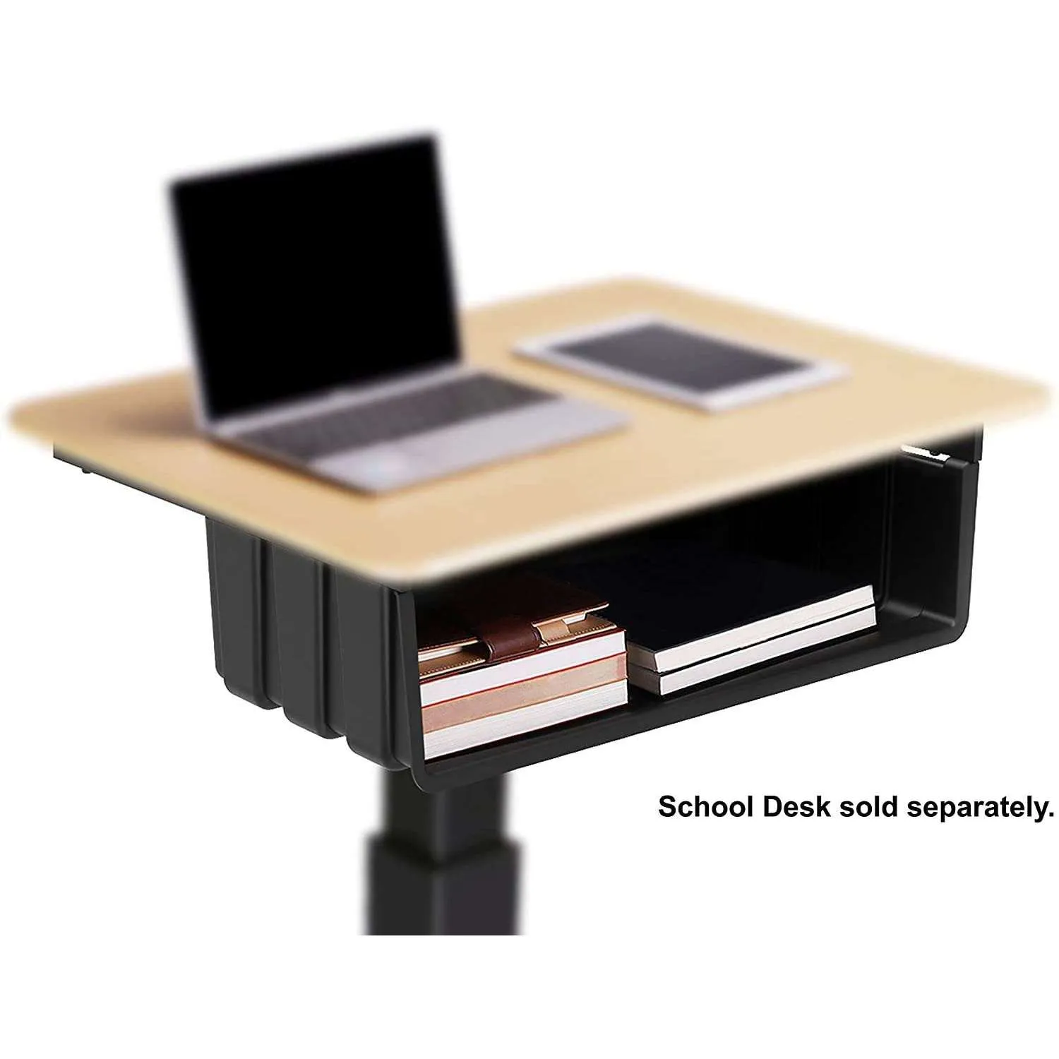 Lorell/Rocelco Book Box for 28" Height Adjustable Mobile School Standing Desk, R MSD-BB