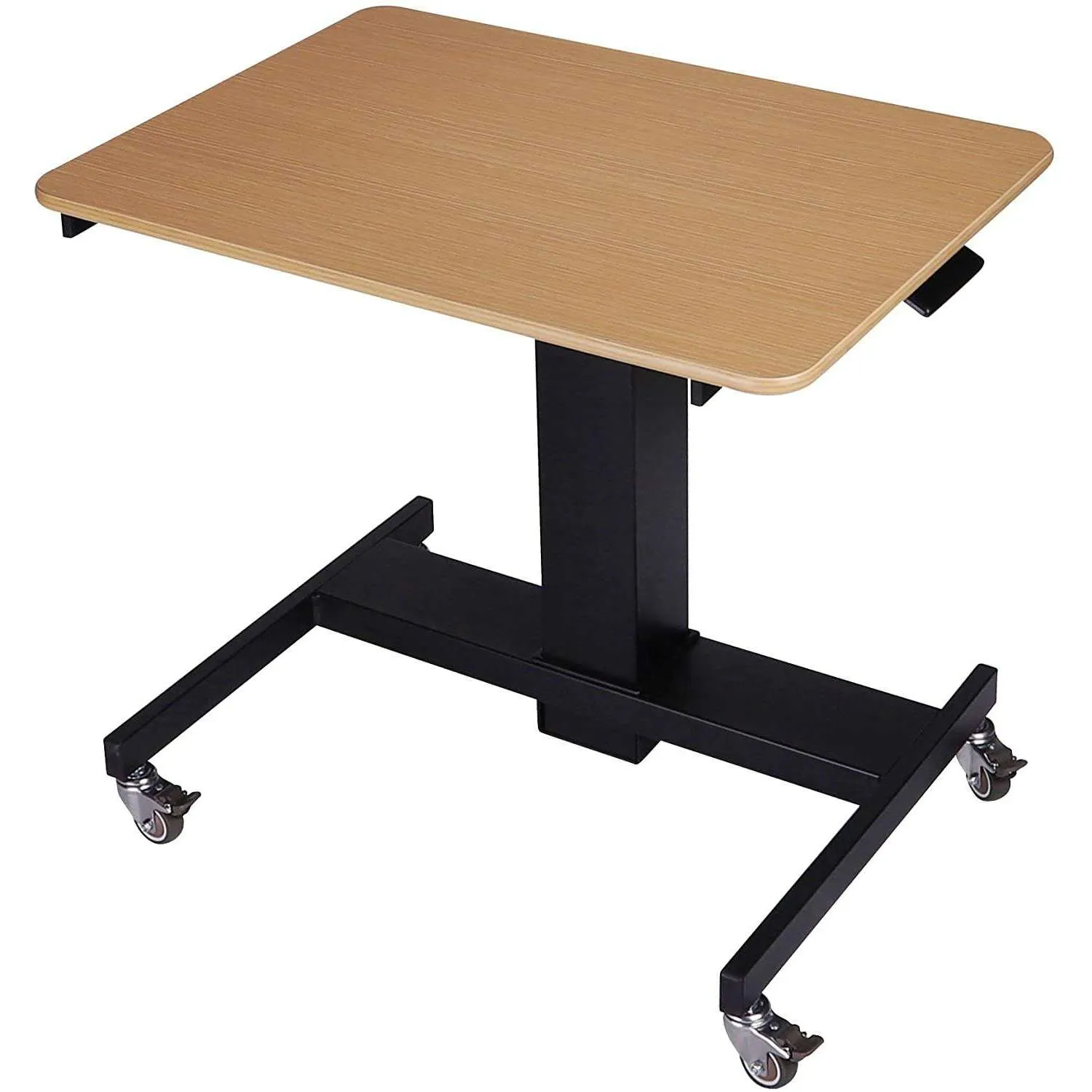 Lorell/Rocelco R MSD-28 28" Manual Height-Adjustable Mobile Student Standing Desk