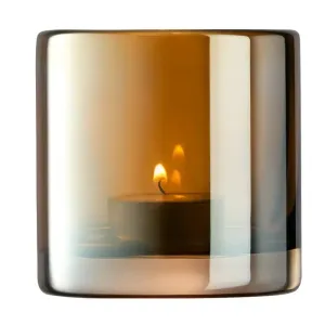 Lsa Epoque Tealight Holder Amber/Lustre