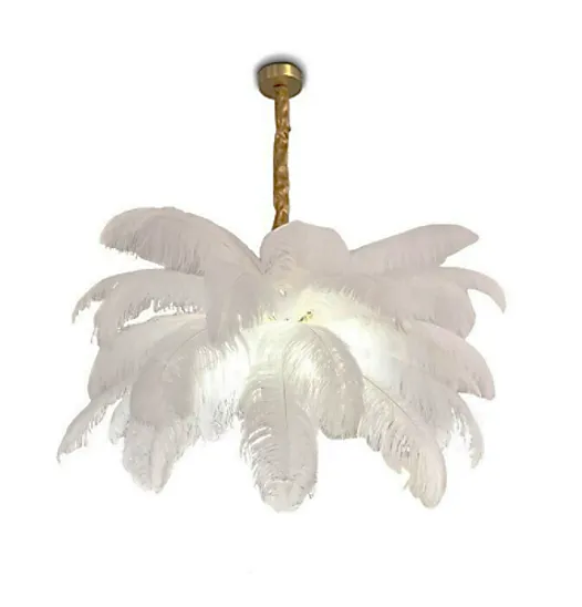 Luca Feather Chandelier-