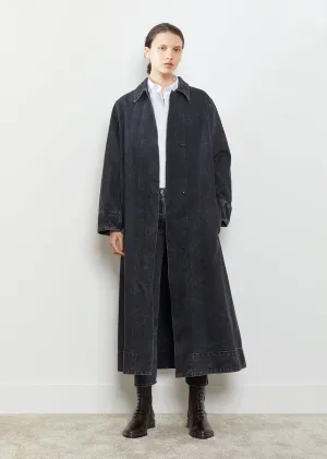 Luster Belted Selvage Denim Coat