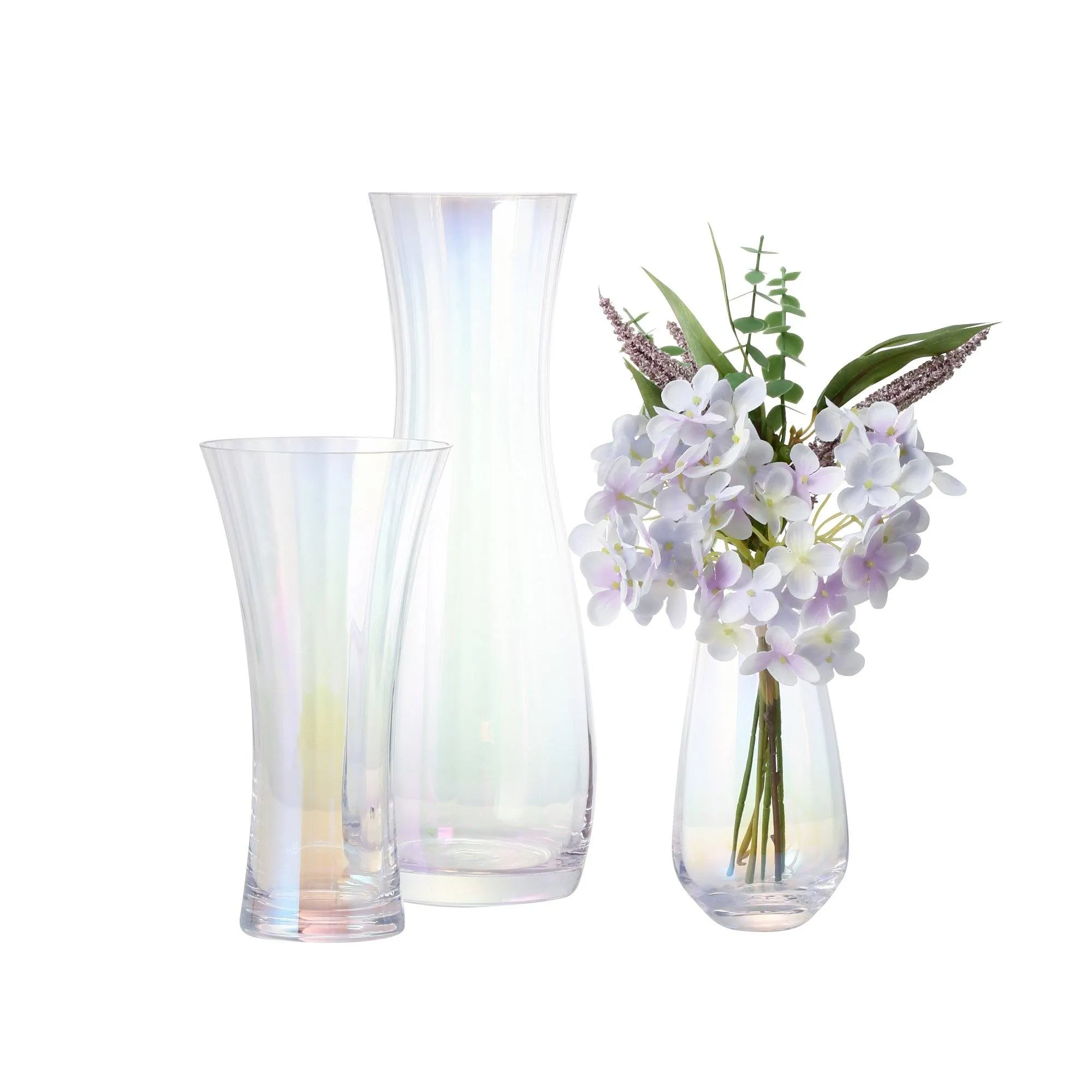 Luster Flower Vase Small Clear