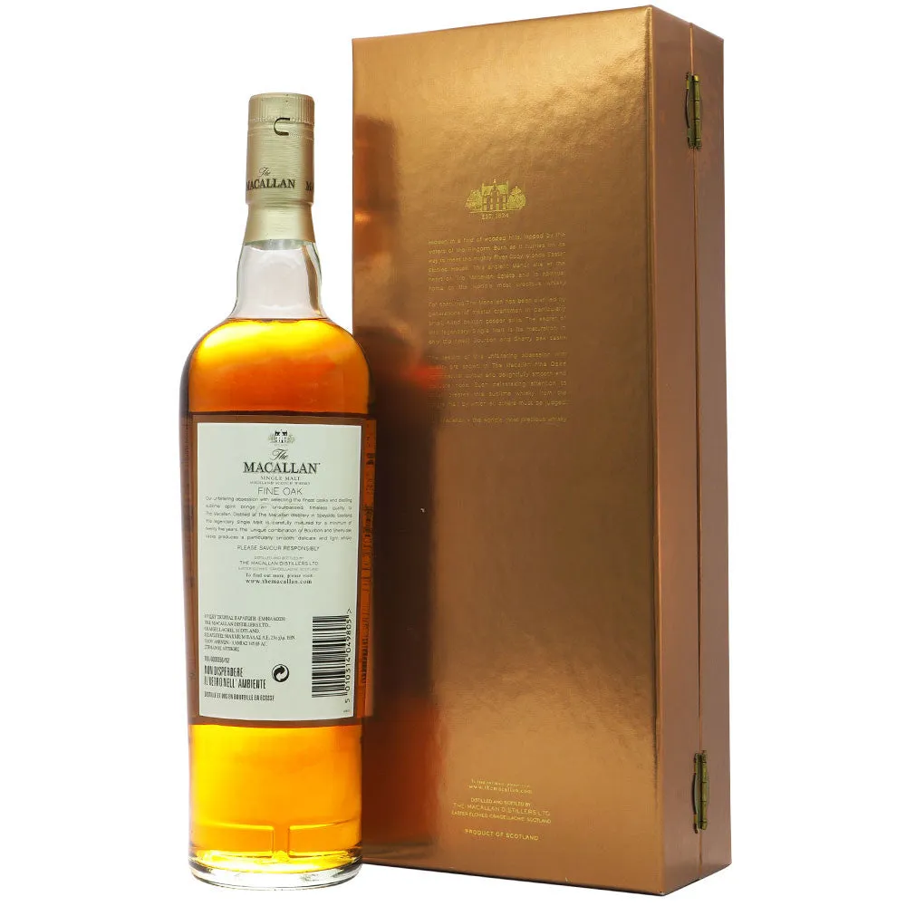 Macallan 25 Years Fine Oak pre 2008 (gold color gift box) 70cl