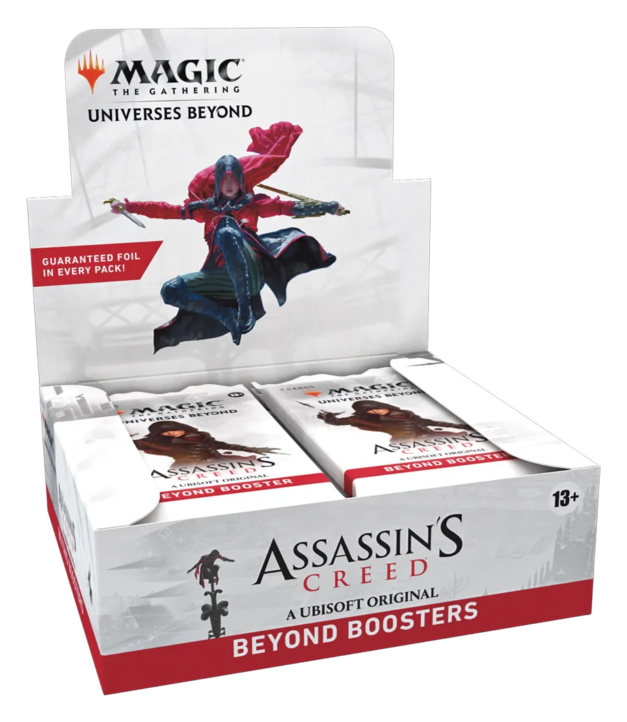 Magic: The Gathering - Assassin’s Creed Beyond Booster Box | 24 Beyond Boosters (7 Cards in Each Pack) | Collectible Trading Card Game for Ages 13 