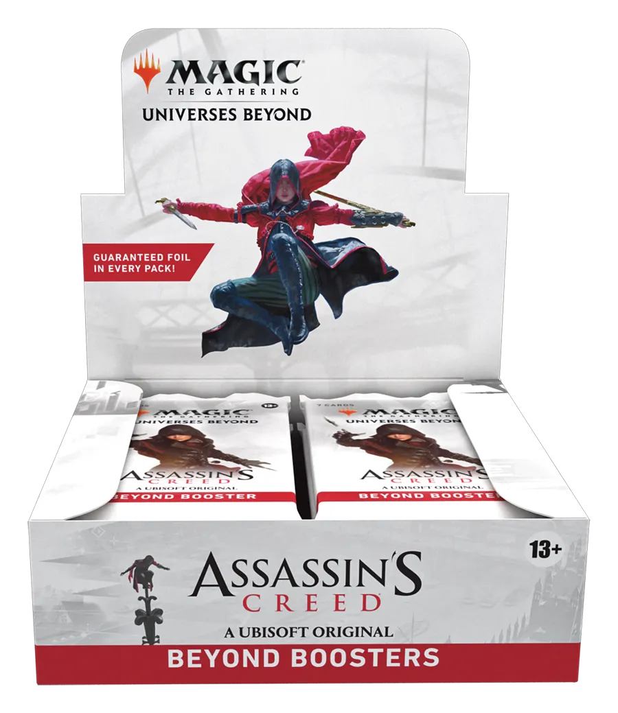 Magic: The Gathering - Assassin’s Creed Beyond Booster Box | 24 Beyond Boosters (7 Cards in Each Pack)