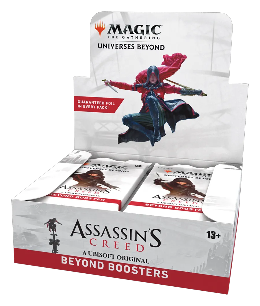 Magic: The Gathering - Assassin’s Creed Beyond Booster Box | 24 Beyond Boosters (7 Cards in Each Pack)