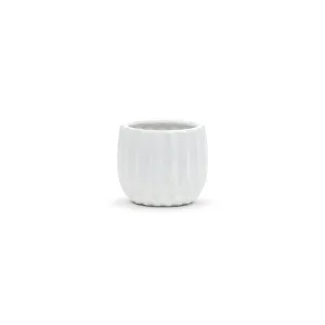 Medium Unique Modern White Pot