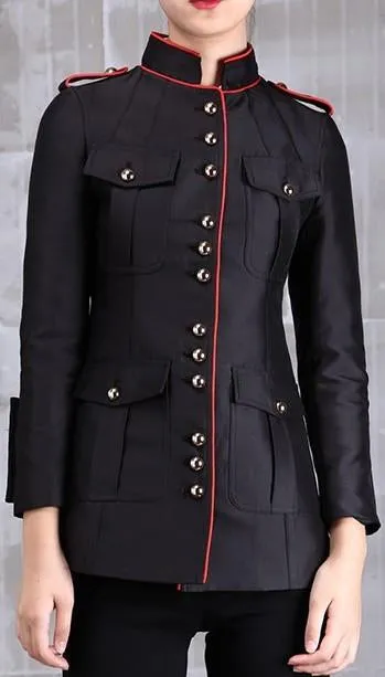 Military Jacket in Dark Blue