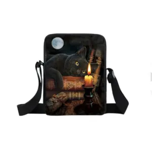 Mini Backpack Black Cat