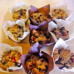 Mixed Berry Vegan Muffins