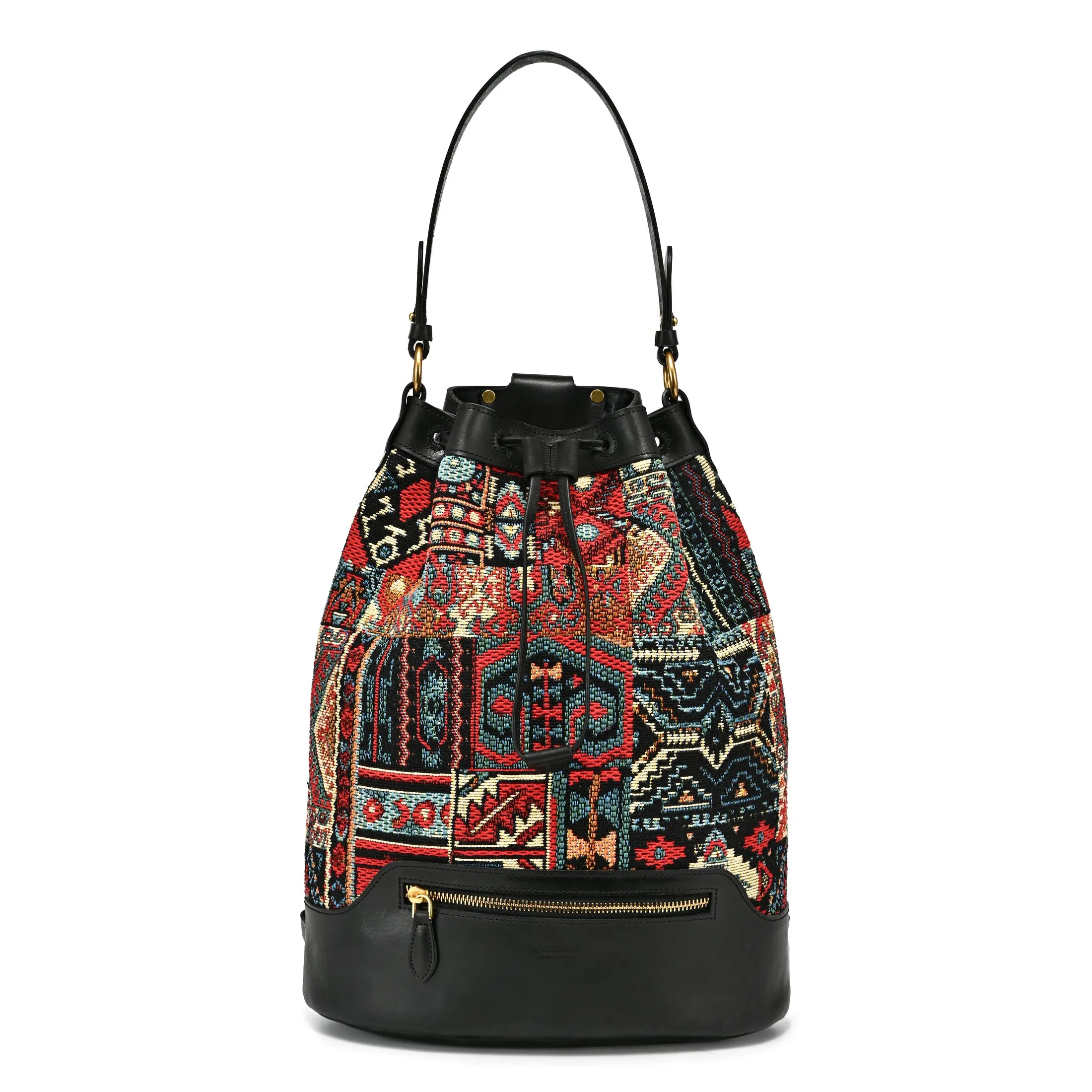 Myrtle Geometric Convertible Bucket Backpack