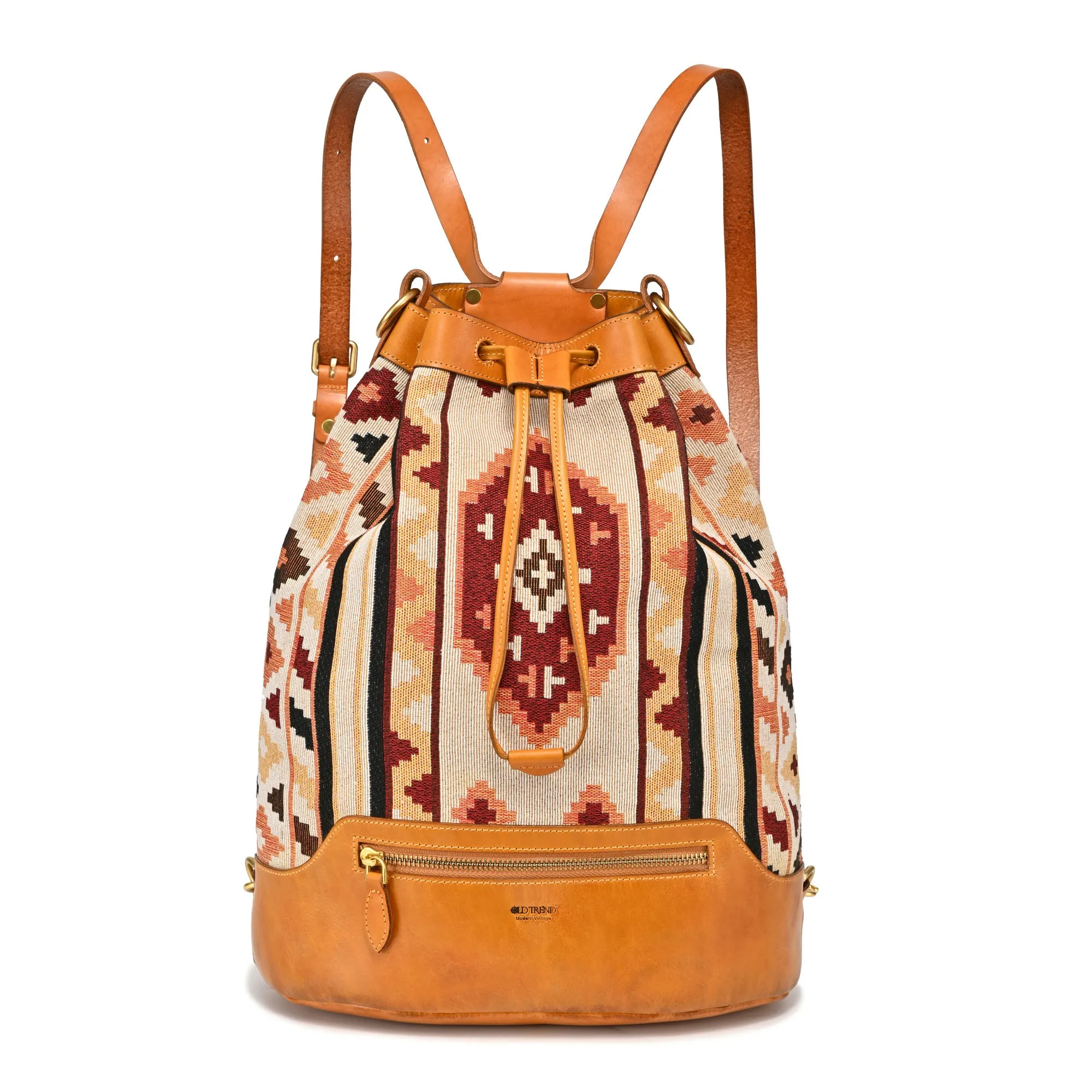 Myrtle Geometric Convertible Bucket Backpack