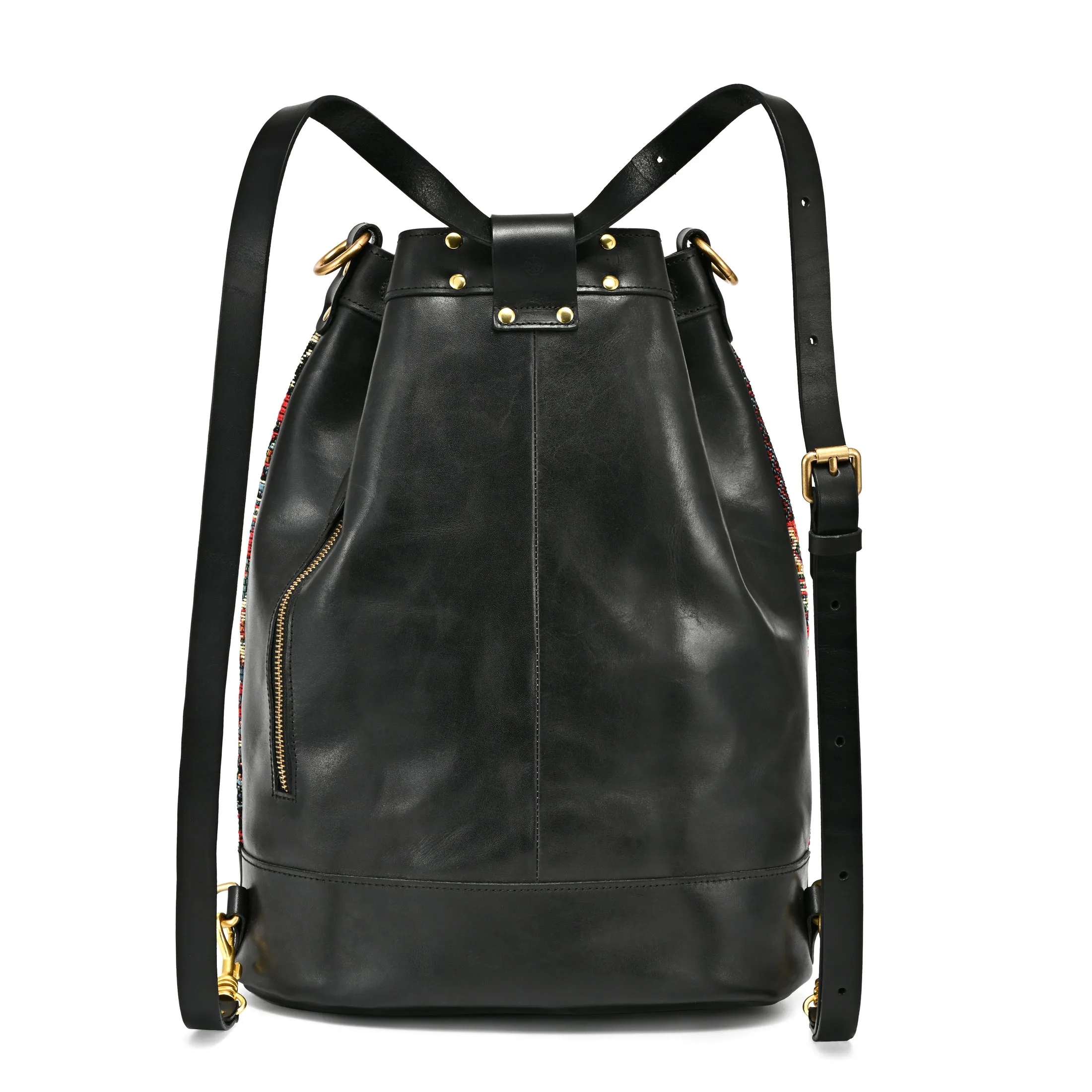 Myrtle Geometric Convertible Bucket Backpack