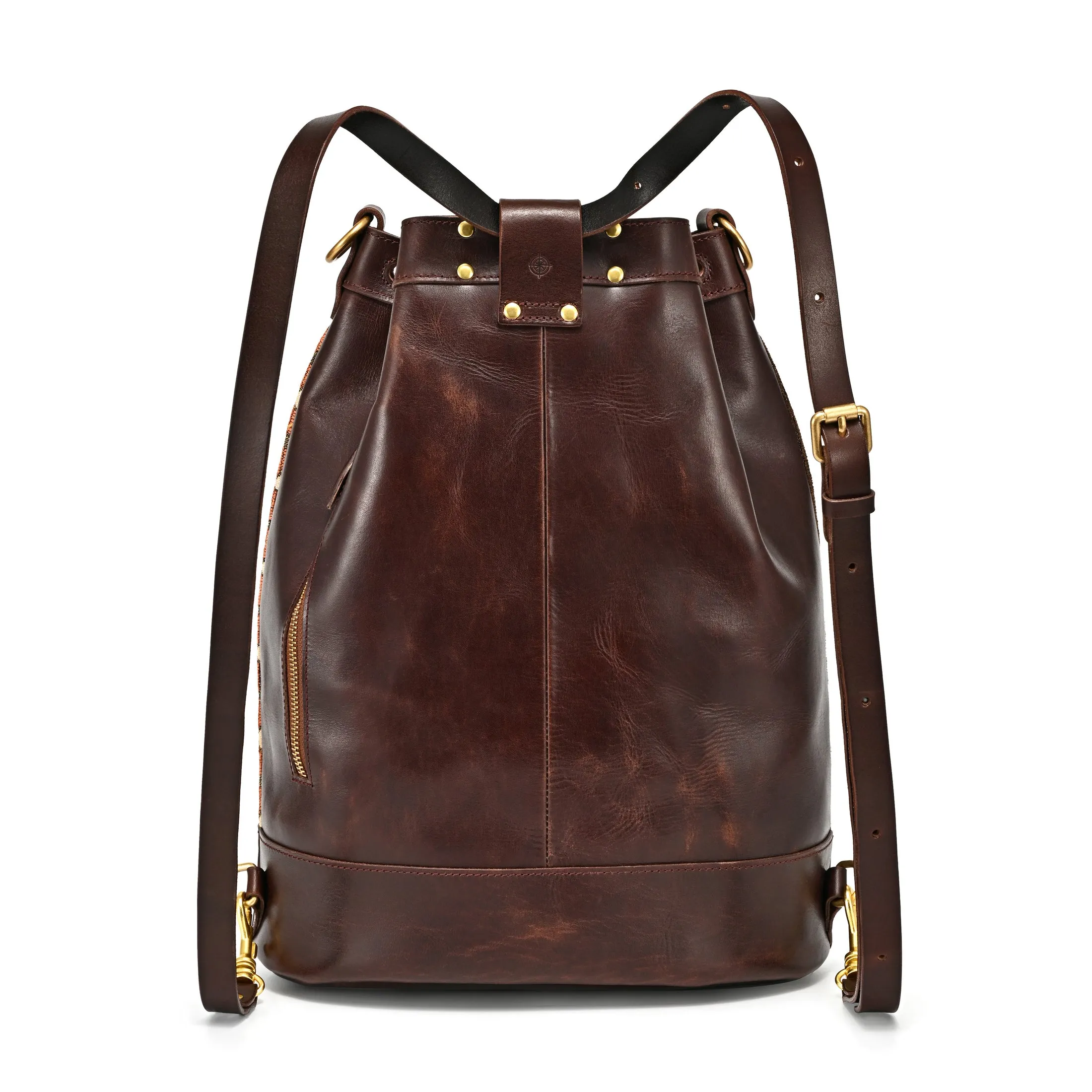 Myrtle Geometric Convertible Bucket Backpack