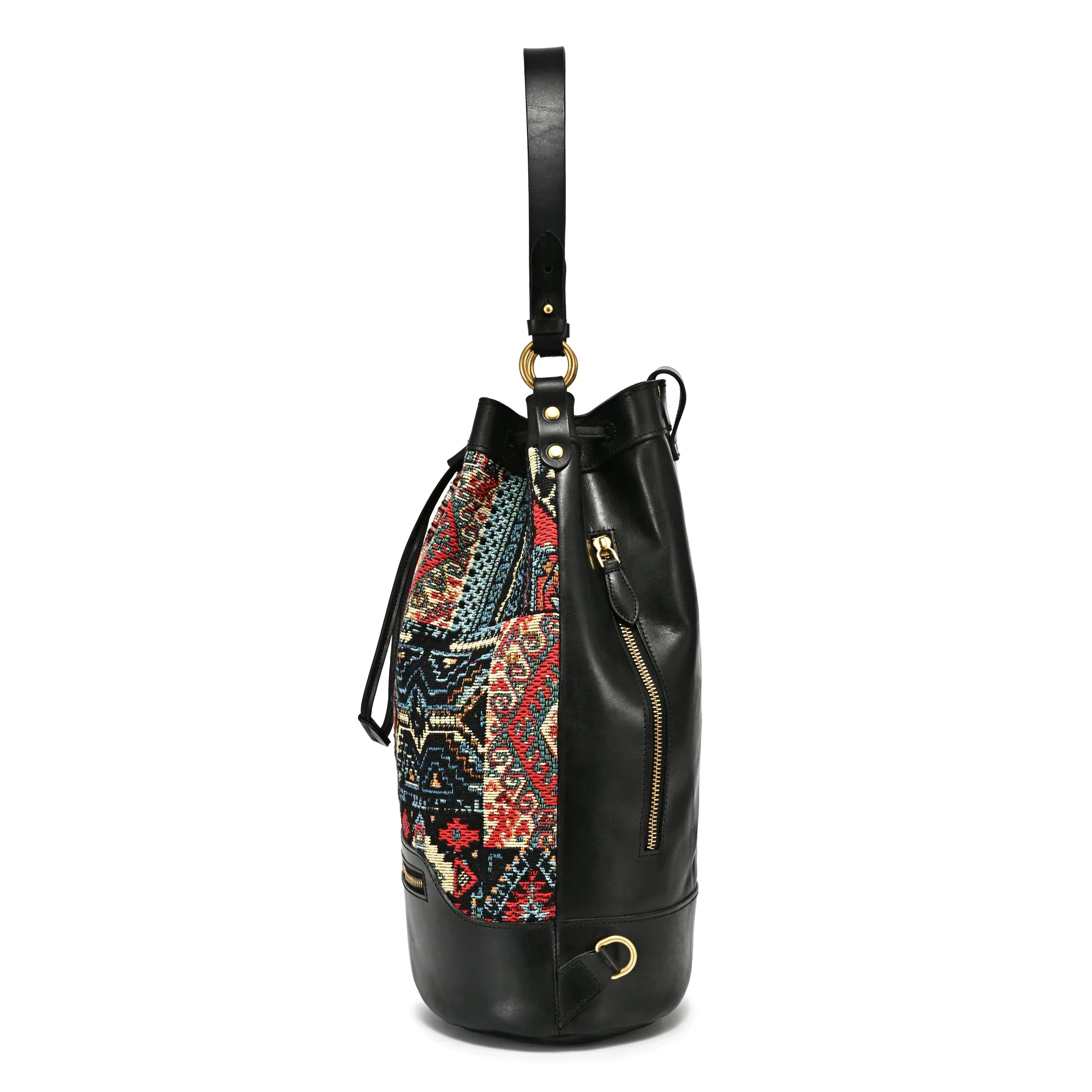 Myrtle Geometric Convertible Bucket Backpack