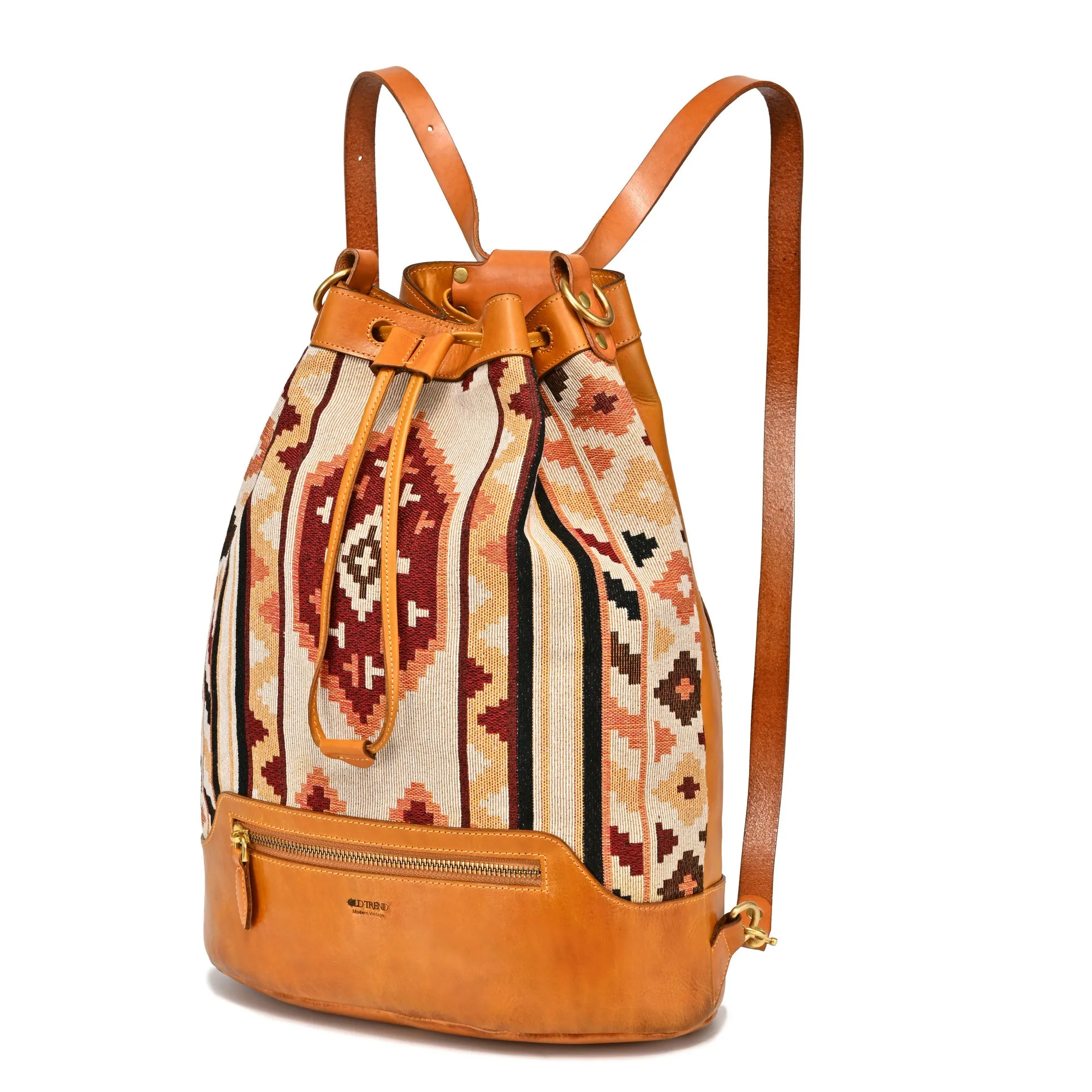 Myrtle Geometric Convertible Bucket Backpack