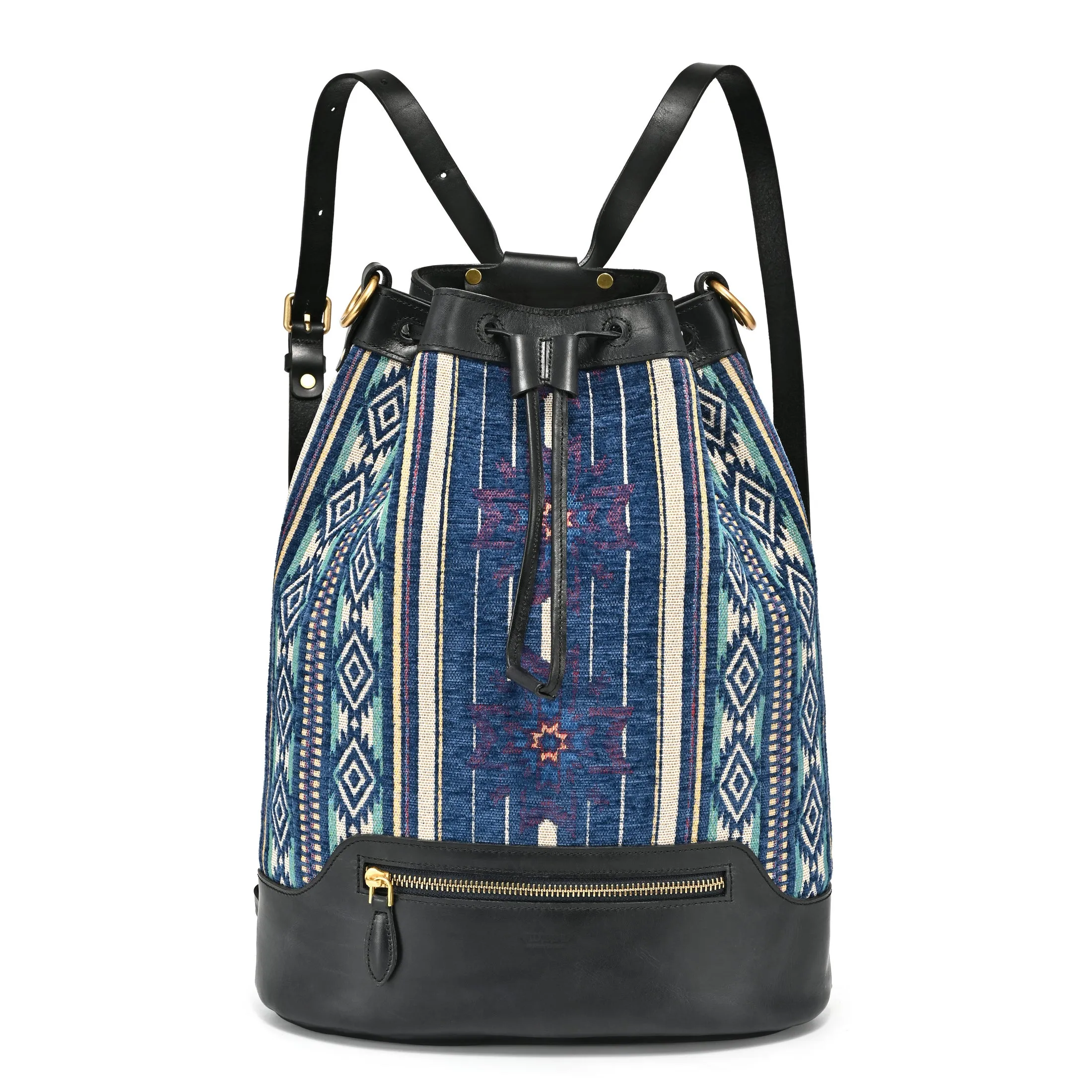 Myrtle Geometric Convertible Bucket Backpack