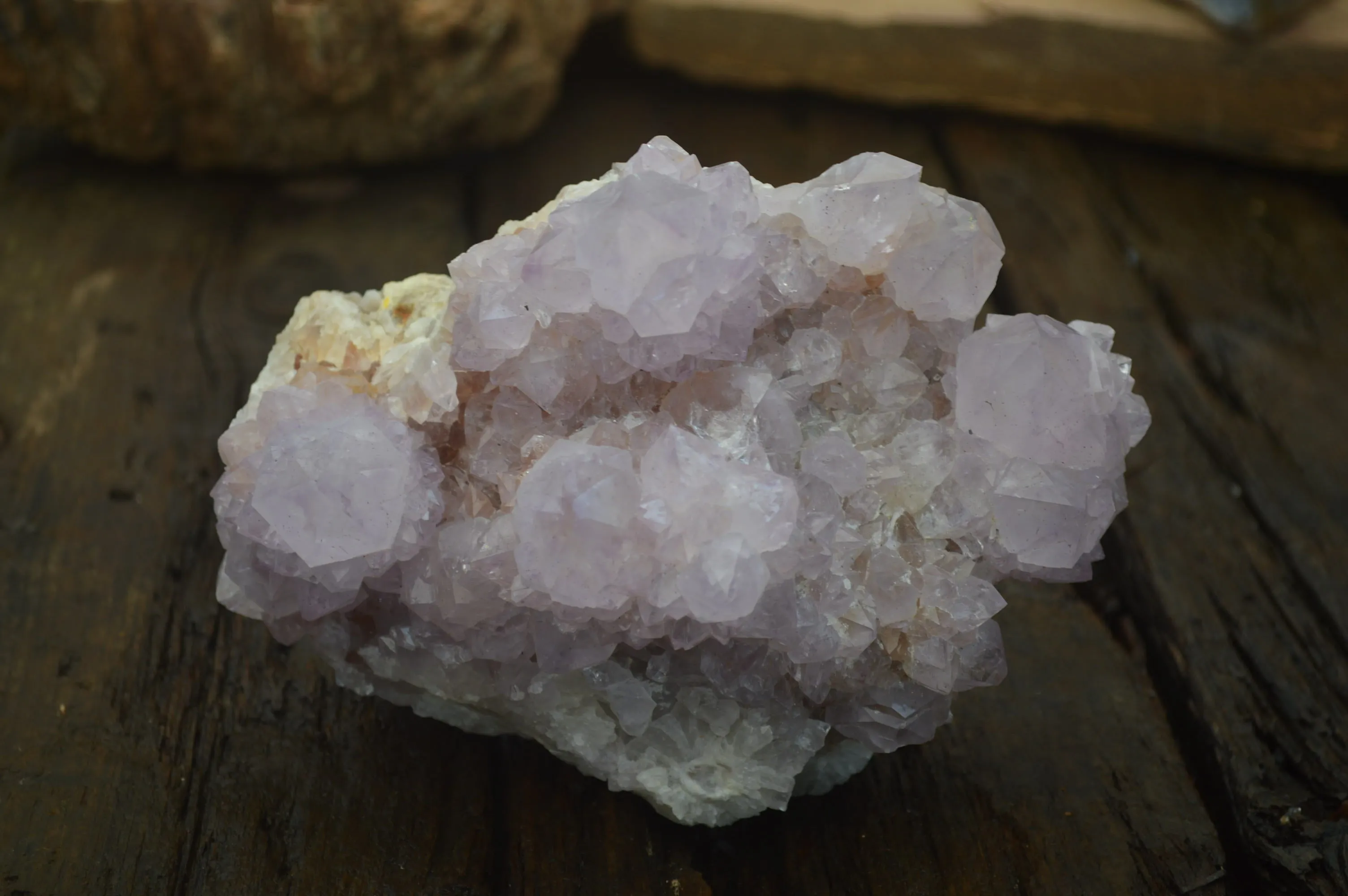 Natural Cactus Flower Spirit Quartz Cluster x 1 From Boekenhouthoek, South Africa