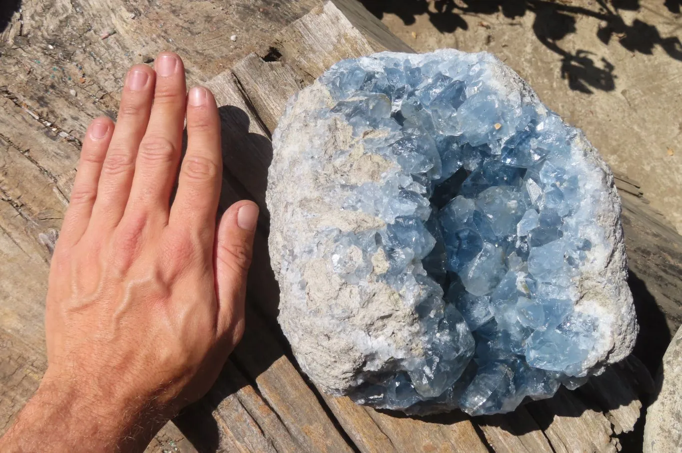 Natural Celestite Cluster x 1 From Sakoany, Madagascar