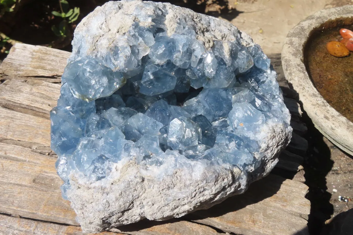 Natural Celestite Cluster x 1 From Sakoany, Madagascar