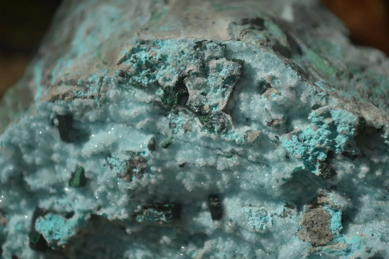 Natural Chrysocolla & Malachite Dolomite Specimen x 1 From Likasi, Congo