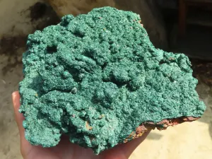 Natural Extra Large Crystalline Malachite Specimen x 1 From Congo