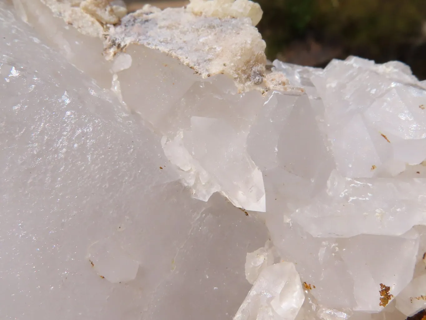 Natural Extra Large Icey Etched Floater Quartz Cluster x 1 from Madagascar