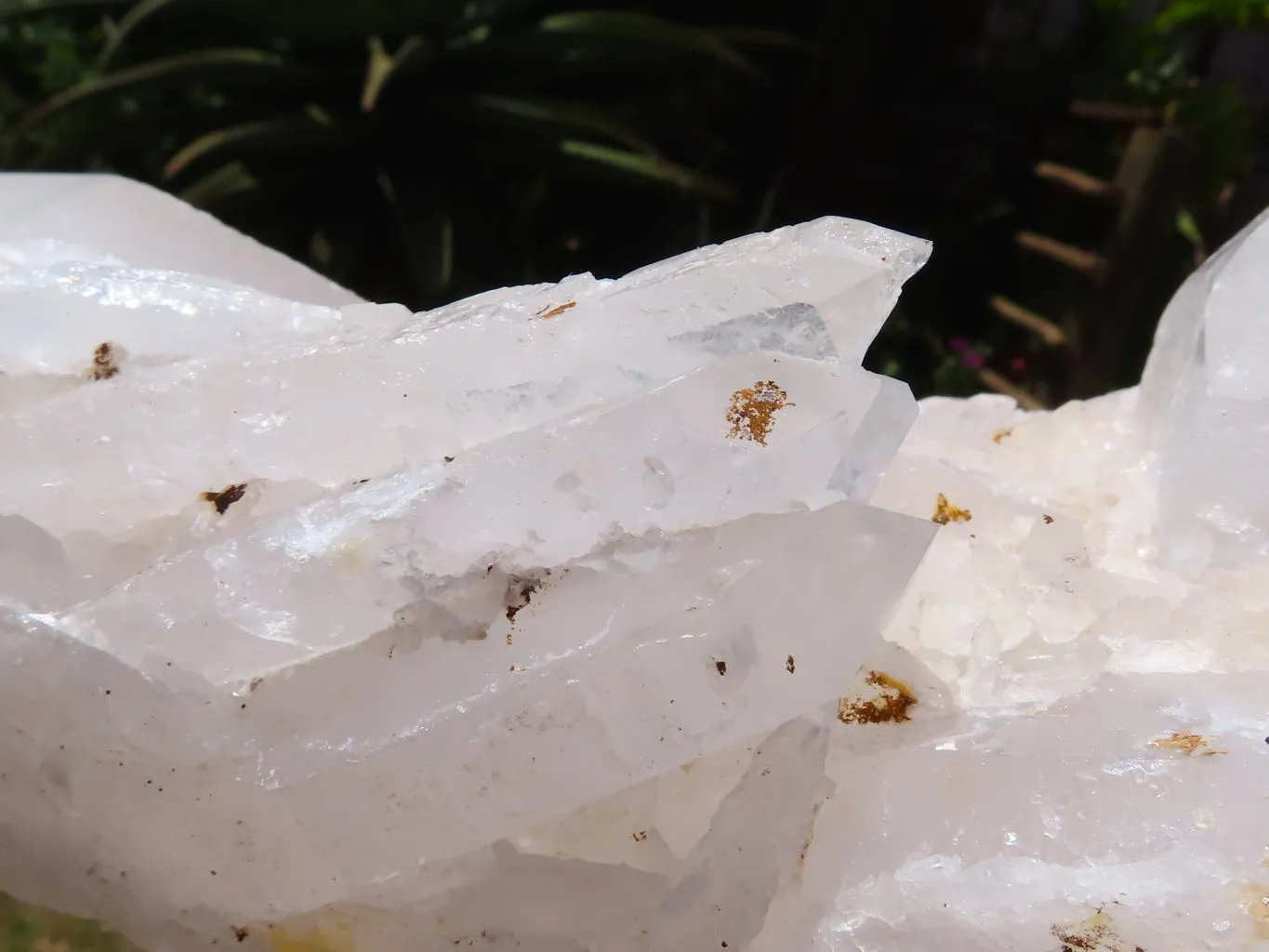 Natural Extra Large Icey Etched Floater Quartz Cluster x 1 from Madagascar