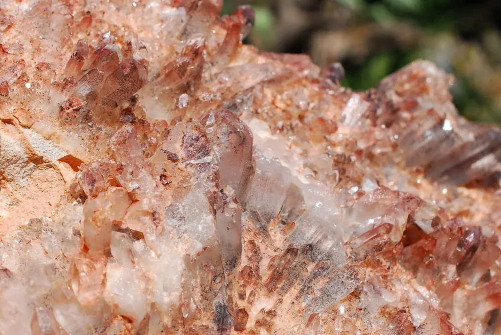 Natural Hematoid Quartz Cluster x 1 From Zambia