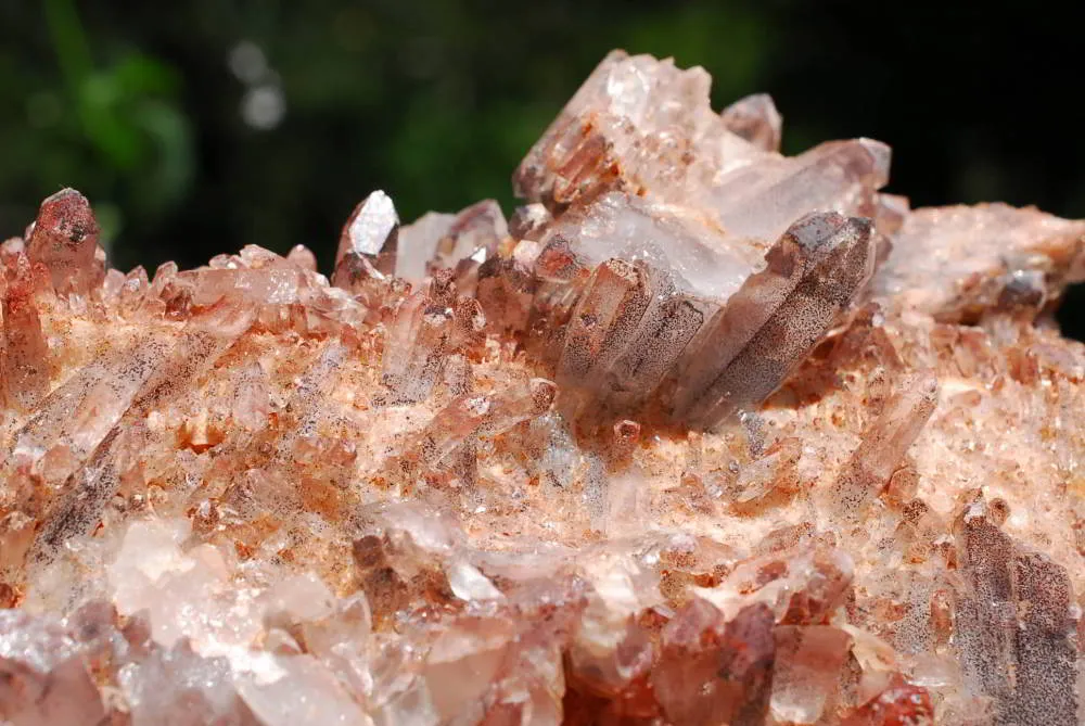 Natural Hematoid Quartz Cluster x 1 From Zambia