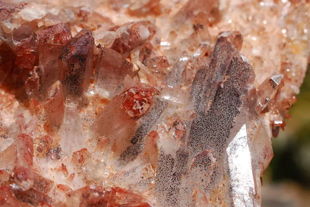 Natural Hematoid Quartz Cluster x 1 From Zambia