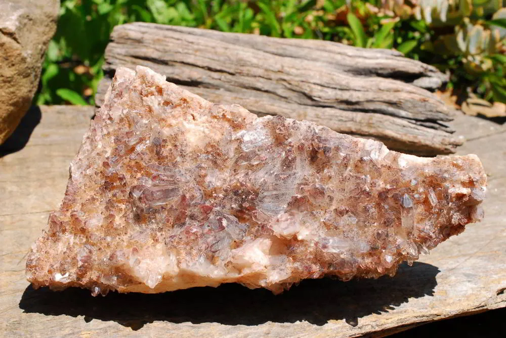 Natural Hematoid Quartz Cluster x 1 From Zambia