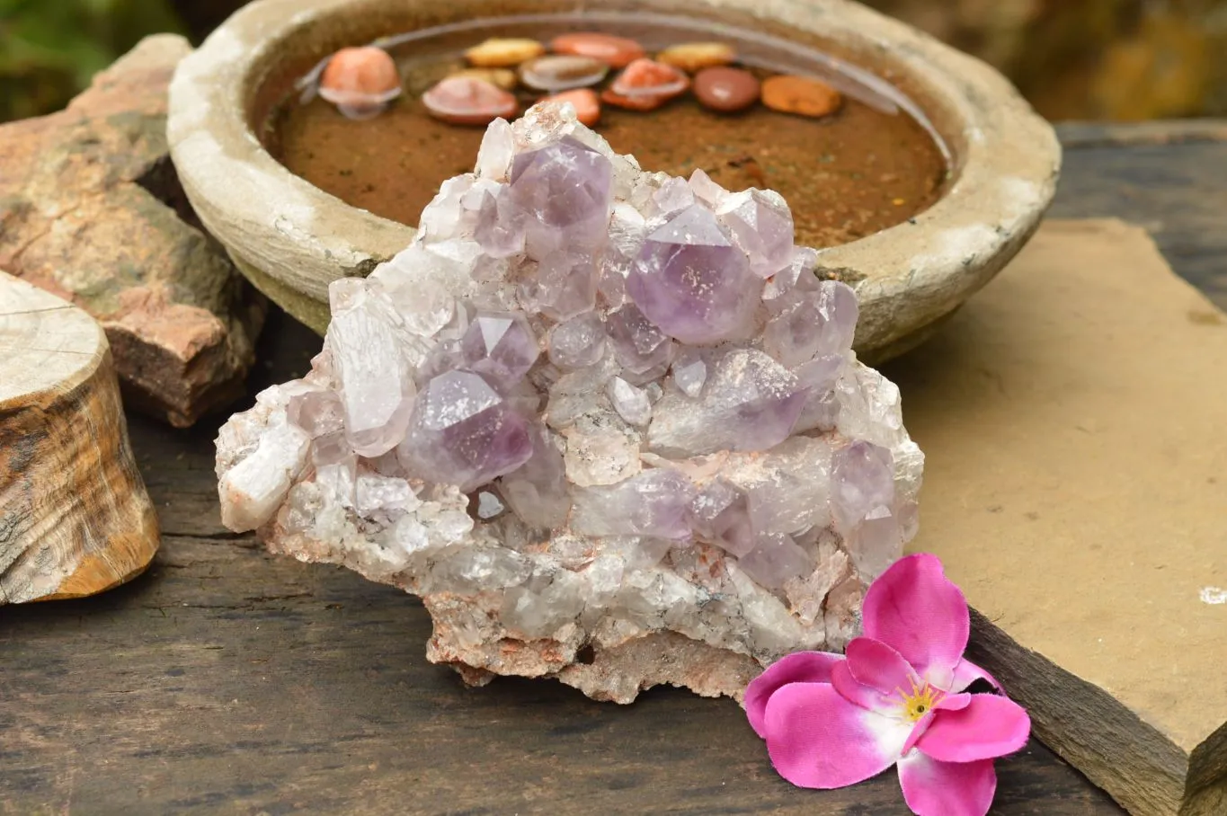 Natural Jacaranda Amethyst Quartz Cluster x 1 From Zambia