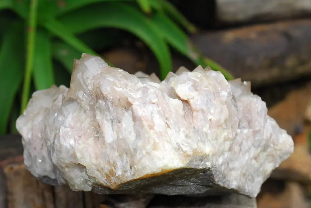 Natural Large Cascading White Phantom Luena Quartz Cluster x 1 From Luena, Congo