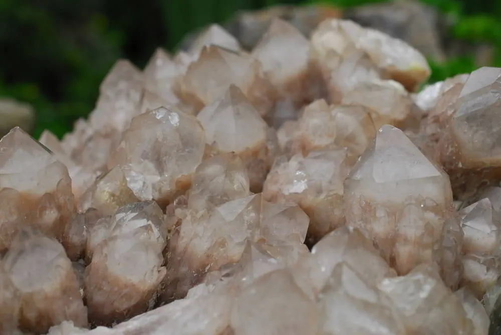 Natural Large Cascading White Phantom Luena Quartz Cluster x 1 From Luena, Congo