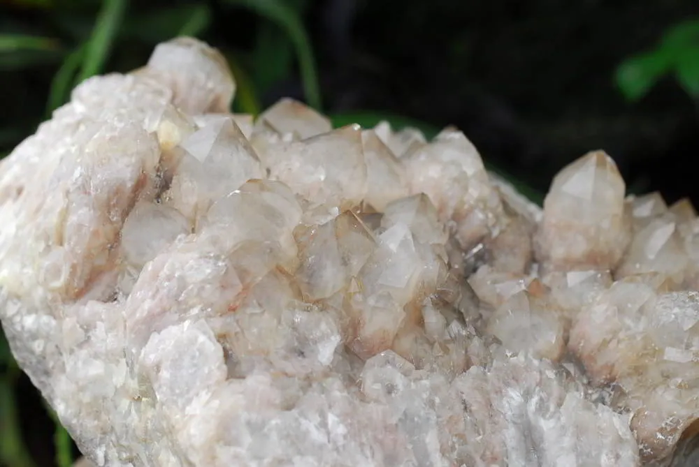 Natural Large Cascading White Phantom Luena Quartz Cluster x 1 From Luena, Congo